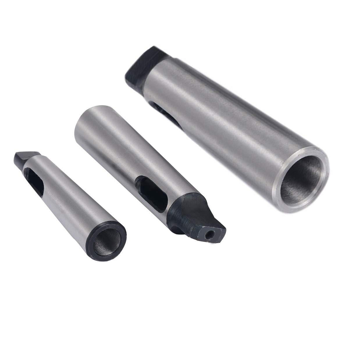 3 szt. MT1-MT2 MT-2-MT3 MT3-MT4 adapter stożkowy Morse'a ze stali węglowej tuleja wiertarska adapter redukcyjny narzędzie do frezowania tokarki