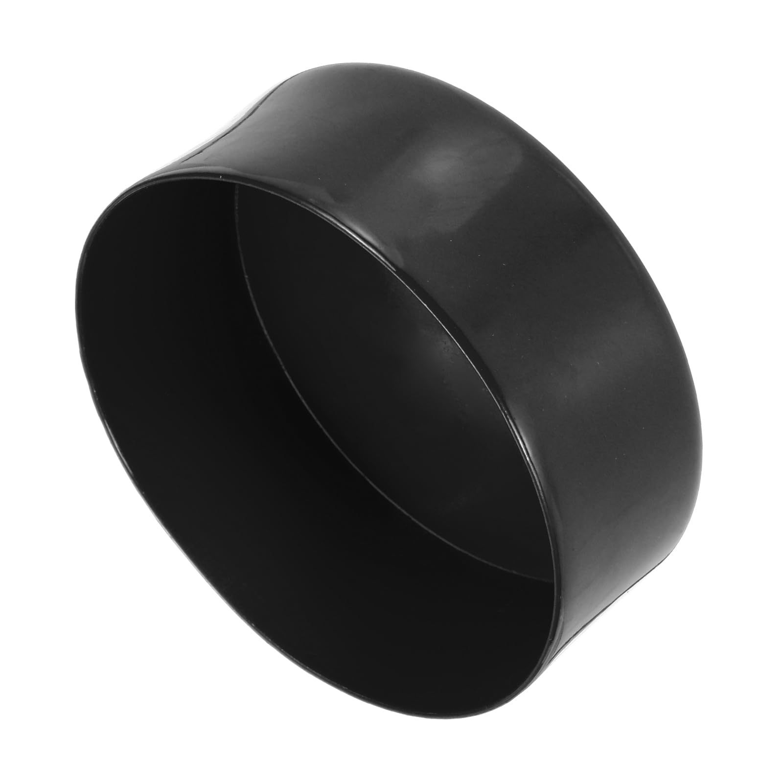 sourcing map 140mm (5 1/2") ID Rubber End Caps, Round Vinyl Plug Insert Plastic End Caps for Tubing, Fence, Pipe Post, Furniture, Railing, Black, 80mm Height