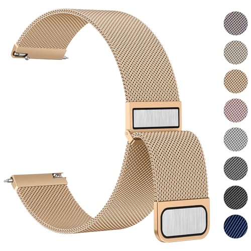Correas de reloj de 22 mm y 20 mm en acero inoxidable con acabados metálicos de alta gama