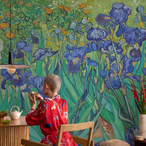 Mural Flores de jardín 152x104 cm | Revestimiento adhesivo vinílico para pared 4