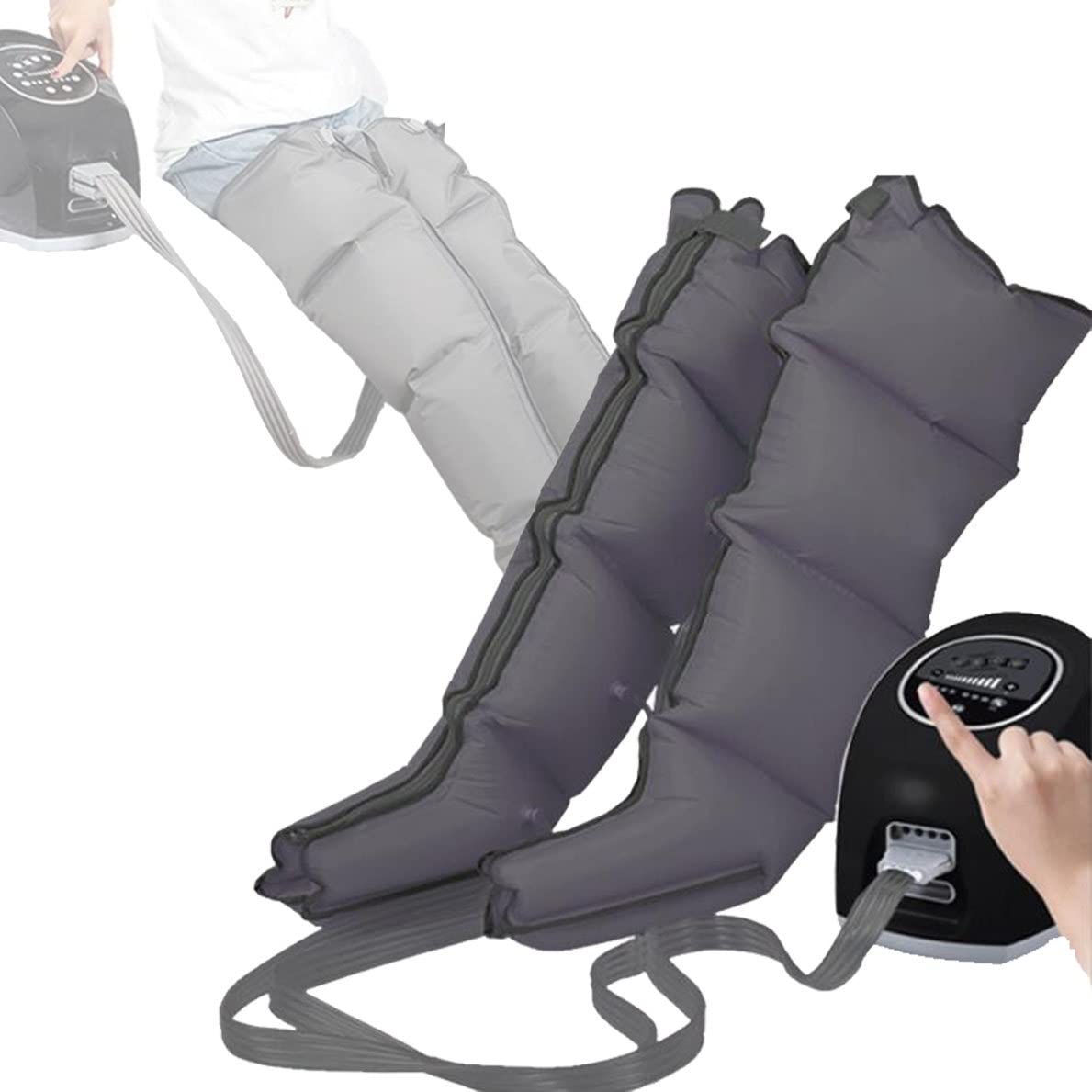 Buty do kompresji powietrza, pneumatyczny masażer do nóg, urządzenie do fal powietrznych, maszyna do masażu krążenia stóp, na obrzęk limfatyczny, obrzęk, relaks i ulga w bólu