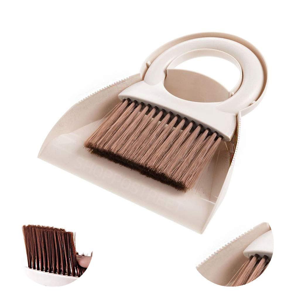SHOPPOSTREET Plastic Cleaning Broom Brush and Dustpan Set Desktop Broom Sweep Cleaning Brush Dust Pan Car Keyboard Cleaning Household Dust Pan (Standard) (B07ZLTRCF2) Amazon Price History, Amazon Price Tracker