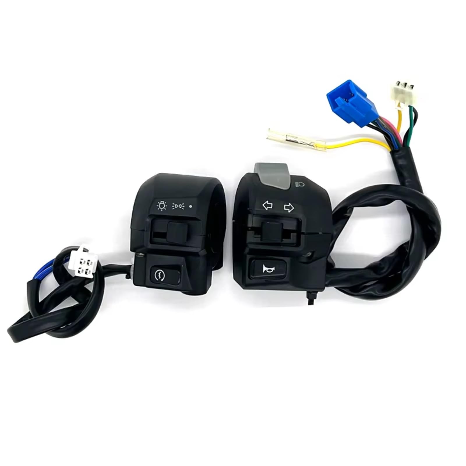 Interruptor señal moto Interruptores De Manija De Motocicleta Compatible Con YBR125 Para YBR250 2002-2013 Faro De Señal De Giro Con Bocina Arranque Luz De Haz Para Alto/bajo