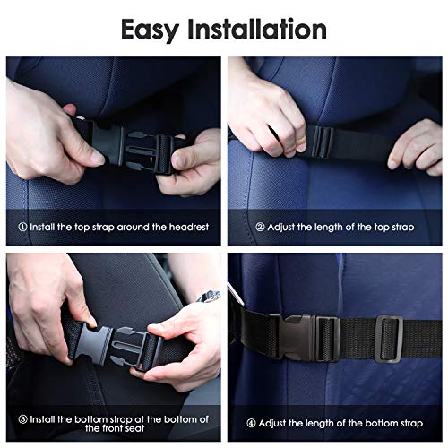 Reserwa Car Backseat Organizer 2 Pack Waterproof And Durable Car Seat Organizer Kick Mats Muti-Pocket Back Seat Storage Bag With Touch Screen Tablet Holder To Organize Toy Ipad Bottle Snacks Books #TOP6