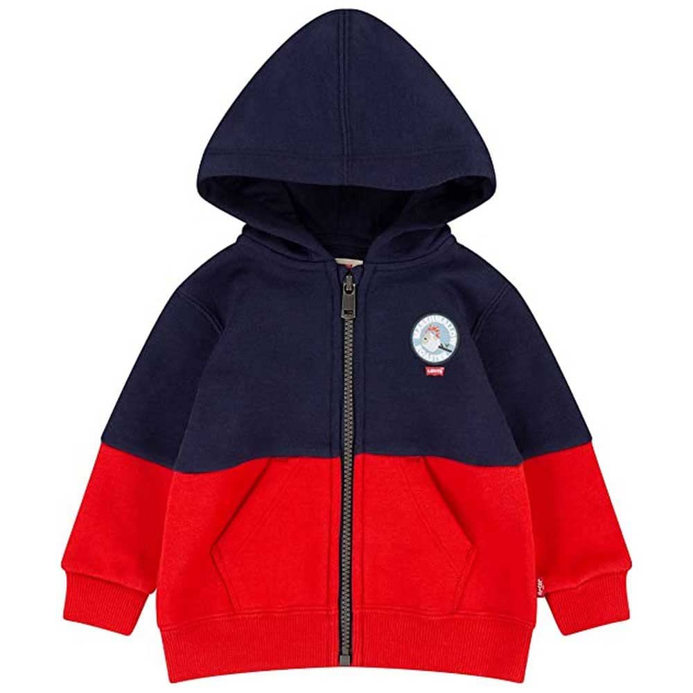 Levi's Lvb Full Zip Badge Hoodie 6ef782 Sweat à Capuche entièrement zippé Bébé garçon