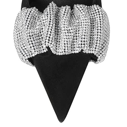 YDN Women Pointed Toe Slip on Pumps Special Kitten High Heel Shoes Party Prom Dress Lady Size 4-16 US4