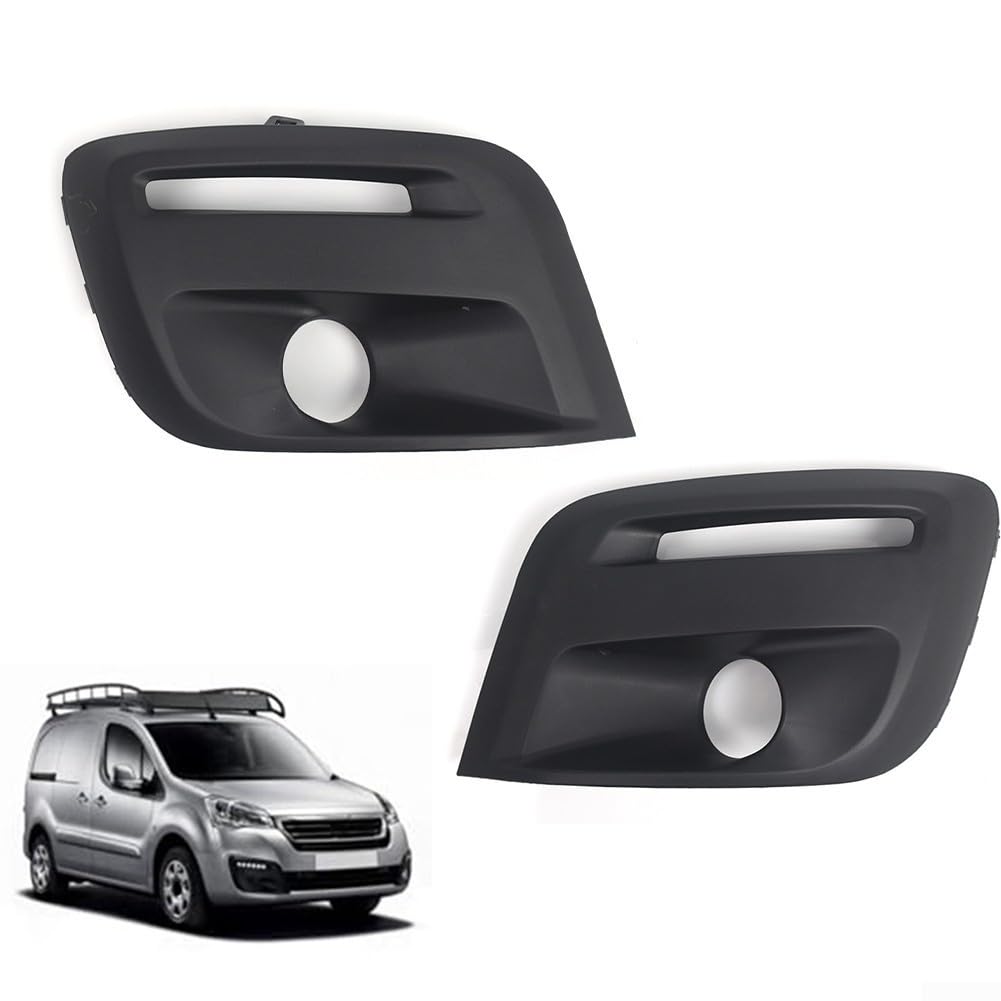 Grille de feu de brouillard pour Berlingo 2015-2019 III et pour Partner 800 2015-2019 conçue pour s'adapter à 9810965777 9810965778 sans perçage (droite)