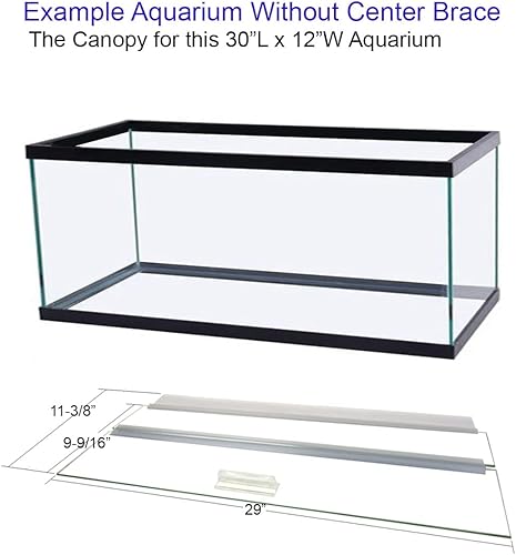 Miniatura 2 de Cubierta para acuario, para acuarios con y sin soporte central, para acuarios de 10 a 360galones, selecciona cuidadosamente el tamaño que coincida