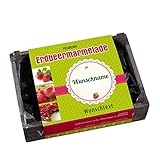 Lustapotheke® Erdbeermarmelade als Pflanzset mit Aufdruck des Namens und Wunschtext