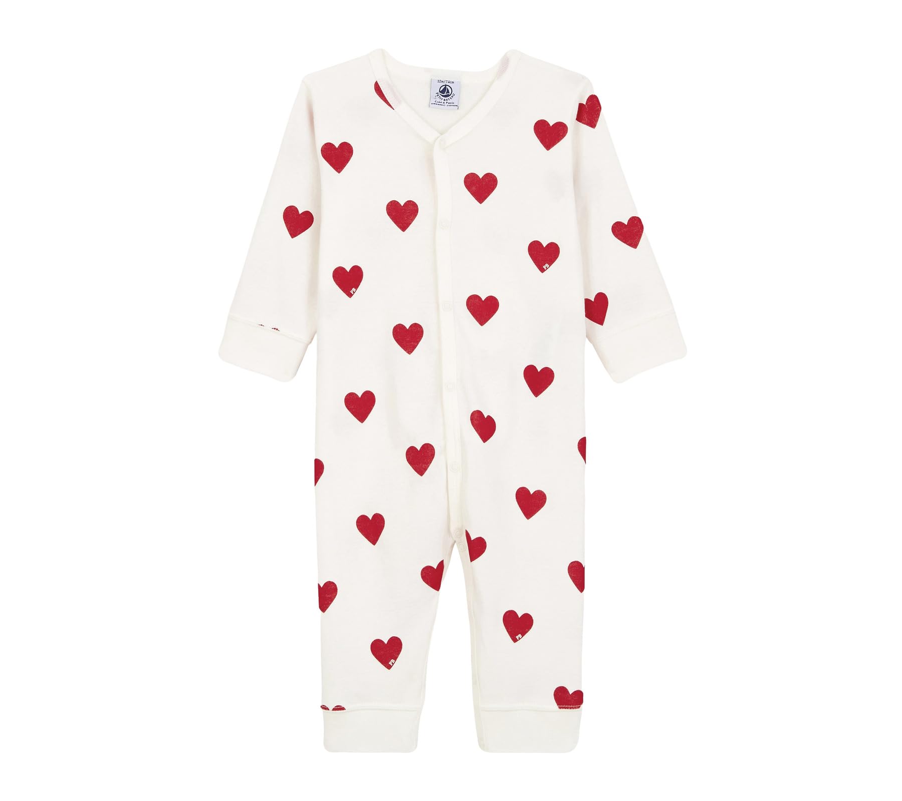 Petit Bateau Baby - Mädchen A00e9 Pyjama ohne Fuß für einen Guten Schlaf (1er Pack)