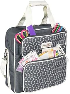 Everything Mary Scrapbook carry case-Grey/White EVM12401-2