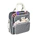 Everything Mary EVM12401-2 Grey & White Deluxe Black & Floral Scrapbook Carrying Storage Tote-Compatible with Standard IRIS Boxes -, Grey/White Diamond