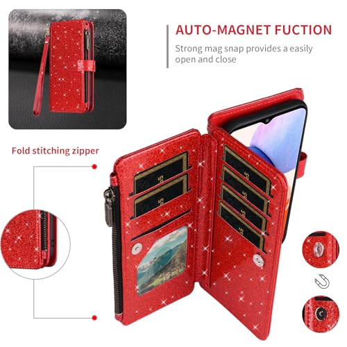 Coque pour A14 5G Asuwish rouge finis les écrans cassés avec ce boîtier