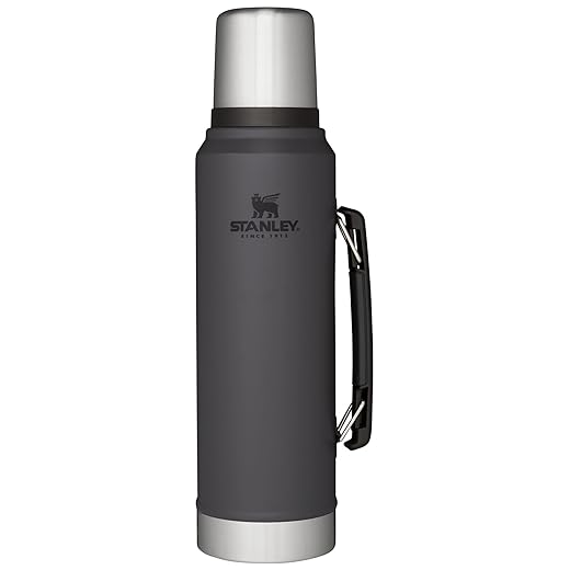 Stanley Classic Vacuum Insulated Wide Mouth Bottle -BPA-Free 18/8 Stainless Steel Thermos for Cold & Hot Beverages