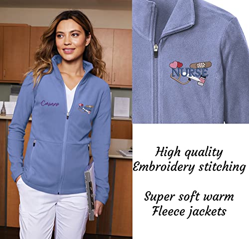 INK STITCH Women L151 Custom Embroidery Design your Own Logo Texts Accord Microfleece Jackets4