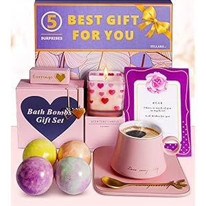 TILLARE Birthday Gifts for Women, Premium Relaxing Spa Gift Box Basket Ideas for Her, Unique Mothers Day Gifts for Mom…