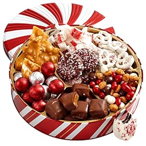 BONNIE AND POP Christmas Gift Basket – Holiday Gifts Prime Delivery – Chocolate & Nut Gift Box, Assortment Tray…