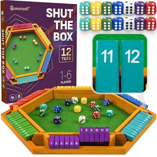 Mexican Train Double 12 + Shut The Box juego 2 en 1 miniatura 5