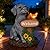 NINNSSOT Solar Garden Decor Outdoor Yard Decoration, Dog Statue with Solar Butterfly Light for Home Garden Patio Balcony Lawn Ornaments, Birthday Dog Lovers Gifts for Women, Mom, Grandma