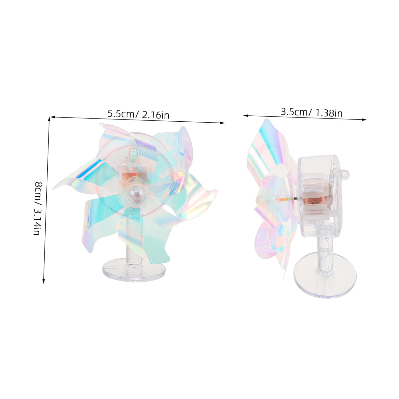 Toyvian 2pcs LED Windmill Light Decoration For Motorcycles Night Riding Scooters Electric Vehicles Safety Reflector Occasion Decor