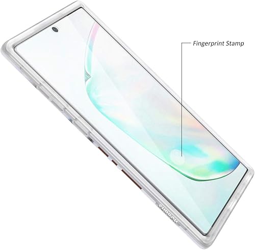 Miniatura 3 de SURITCH Funda para Samsung Galaxy Note 10, Protector de pantalla integrado Protección de cuerpo completo de mármol natural a prueba de golpes