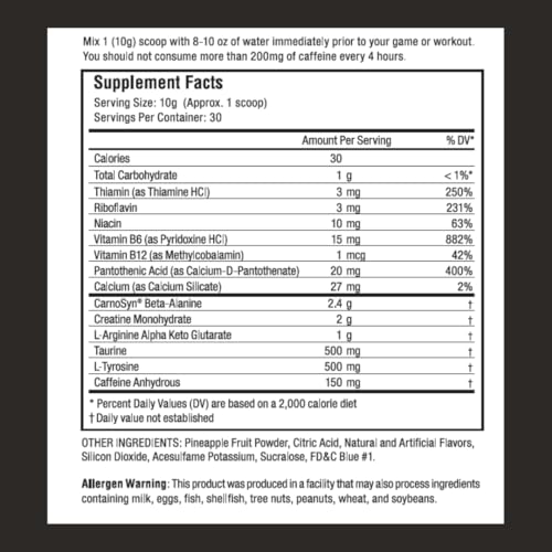 Image of Proven4 Pre Workout Powder for Men and Women with Creatine - Beta Alanine - Caffeine NSF Certified preworkout Energy Supplement Blue Raspberry 30 Servings