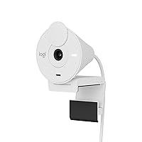 Logitech Brio 300 Webcam Full HD con Otturatore Privacy, Mic con Riduzione del Rumore