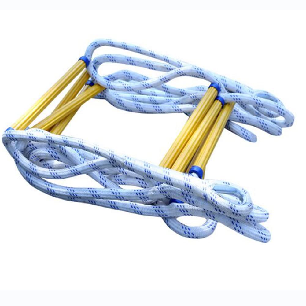 Corde de sécurité escalade en nylon 10m avec échelons antidérapants