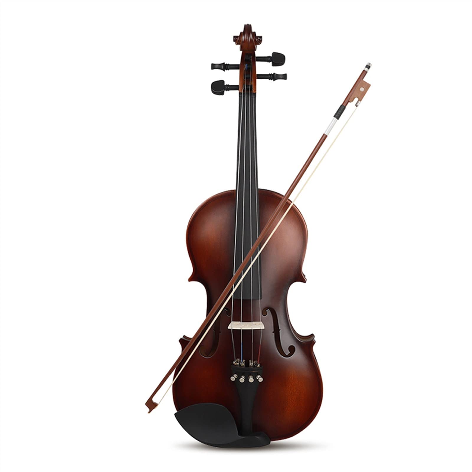 4/4 Skrzypce Basswood Body Head Hebanowa Podstrunnica Peg Chin Rest Tailpiece Skrzypce Dla Początkujących Z Etui Początkujące Skrzypce