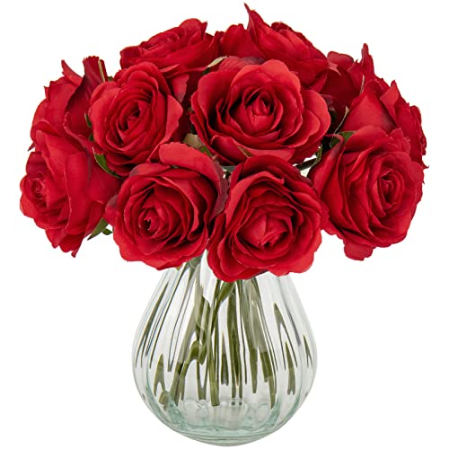 TLY Glitzer-Rosenstrauß Set - DIY Rosen Mit Krone & Karte Für Valentinstag