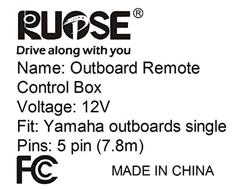 Rupse Outboard Engine Binnacle Remote Control Box Assembly Top Console Mount for Yamaha Console 704 Single - Thumbnail 6