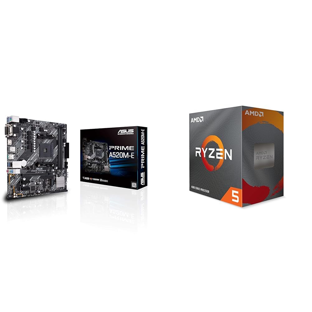 AMD Ryzen 5 2600 ASUS PRIME A520M-E セット Amazon.com: Asustek Computer Prime A520M-E AMD A520 (Ryzen