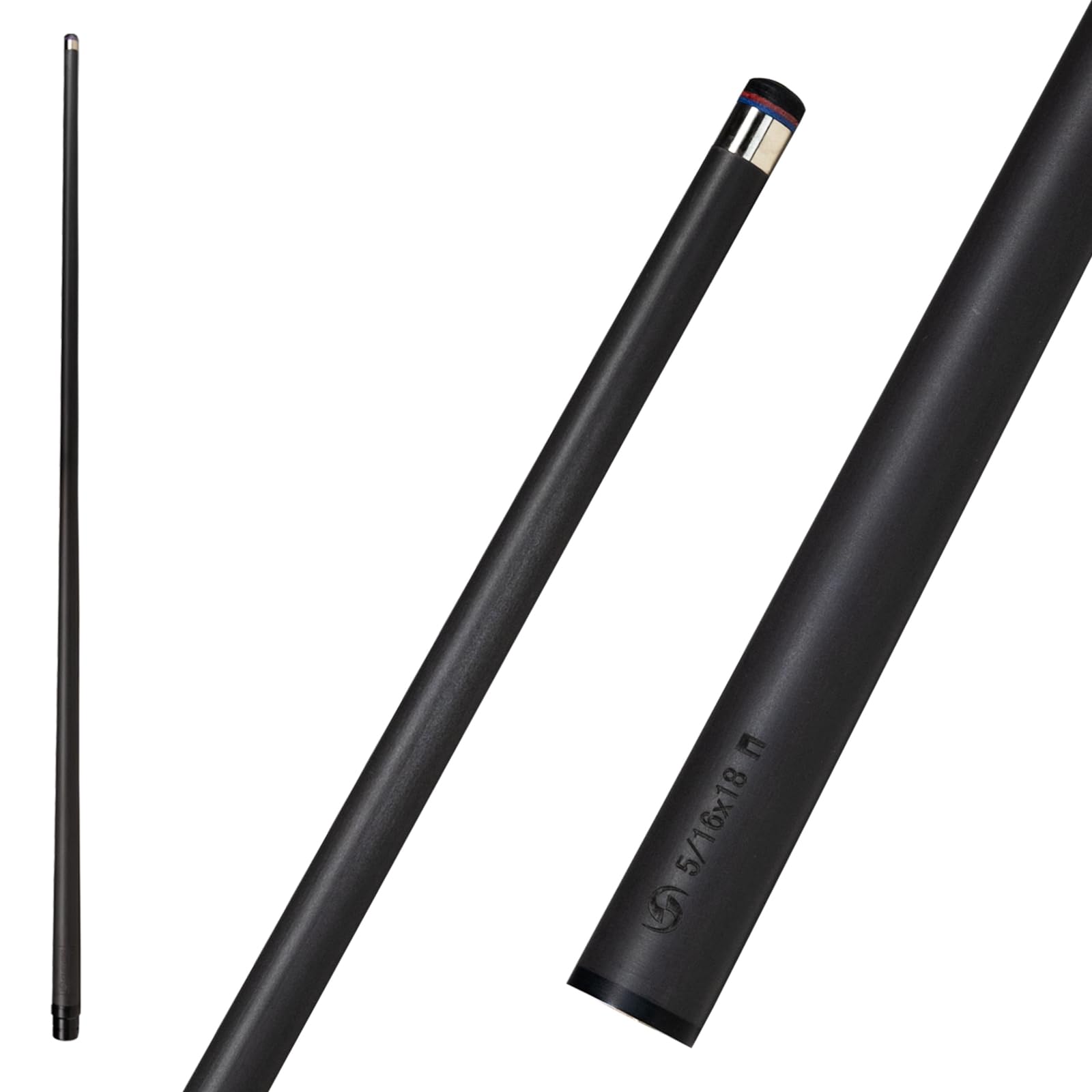 Carbon Fiber Pool Cue Stick Shaft 10.5mm/11.8mm/12.5mm,Low Deflection Pool Stick Shaft,Professional Cue Stick Shaft(Only Shaft)