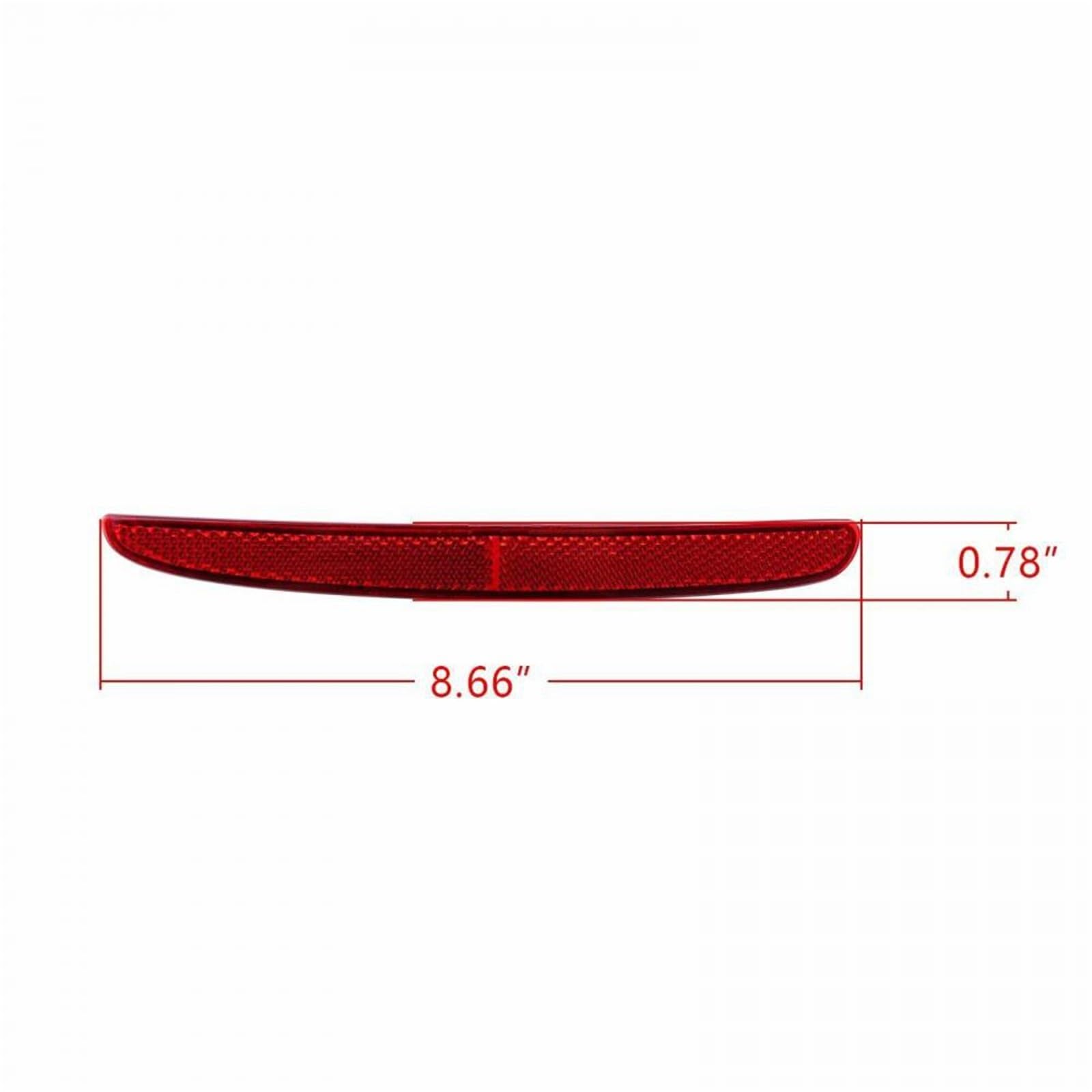 Luci Catarifrangenti Paraurti Compatibile Con Civic X Per Hatchback 2017-2026 Paraurti Posteriore Riflettori Coda Lampade Freno 33555-TDJ-J01, 33505-TDJ-J01 702646239430