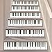HUSTLE 3D Tastiera di Pianoforte Personalizzata Autoadesiva Le Scale Alzata Murale Vinile Decalcomania Adesivi per Scale Decorazione 18 * 116 cm 2 PCS