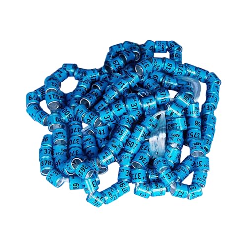 Genikeer Taubenbänder Ringe,Vogelbeinbänder 2025 | Taubenringe 50 Stück - Helle Farben, Universalgröße, Pegeon-Zubehör, Vogelhaus-Zubehör, leicht zu unterscheiden