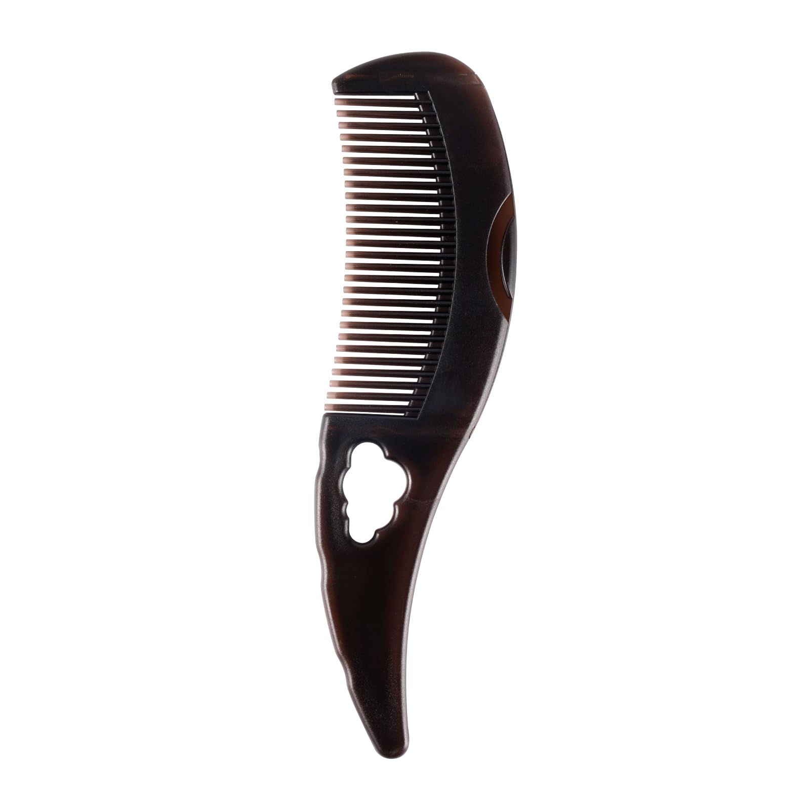 Dandruff Comb for Scalp 8.18x1.97in Dark Brown Energy Massage Comb With Comfortable Hollow Tooth