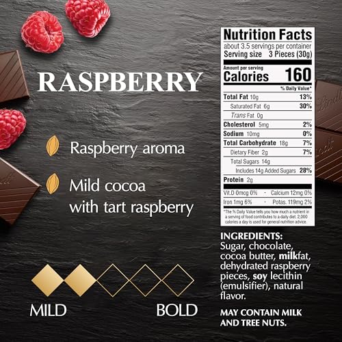 Image of Lindt EXCELLENCE Raspberry Dark Chocolate Candy Bar, 12 Pack, 3.5 oz. Bar