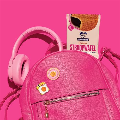 Belgian Boys Authentic Dutch Caramel Stroopwafels, Individually Wrapped Waffle Snacks, Non-GMO, Non-Artificial, No Preservatives, Vegetarian Friendly (8 Cookies per Tin) - Thumbnail 3