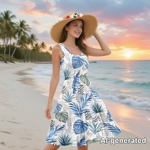 Image of Hawaii Matching Couple Outfits Husband and Wife Clothing Fashionable Mens Casual Shirts Hawaii Dress with Soft Fabric