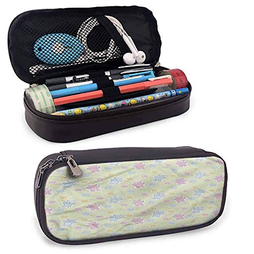 Preisvergleich Produktbild Federmappe,Stifte Mäppchen,Schlampermäppchen,Kosmetik... Organizer,Kinderzimmer,Babyspielzeug Figuren Blumen Pu Leder Bleistift Fall Tasche Mit Zippe Für Studenten Künstler Geschäftsleute Und Pro