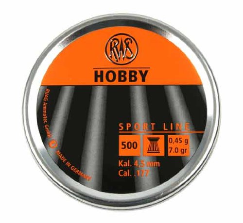 RWS Hobby .177 Cal, 7.0 Grains, Wadcutter, 500ct