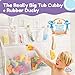 Tub Cubby Original Bath Toy Storage - Hanging Bath Toy Holder, with Suction & Adhesive Hooks, 30