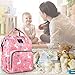 Diaper Bag Backpack Miger Baby Girl Boy Diaper Bag Cute Maternity Nappy Diaper Backpack Waterproof Unicorn Diaper Bags with Large Capacity Bottle insulation for Mom Dad (Pink)