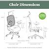 HON Altern Ergonomic Office Chair with Headrest, MidBack Mesh Desk Chair, Adjustable Arms, Seat Slide, SynchroTilt, Rolling Computer Seat for Home Office, White Frame, Apricot