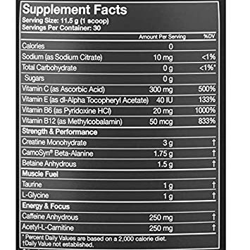 MusclePharm Assault Sport Pre-Workout Powder with High-Dose Energy, Focus, Strength, and Endurance, Green Apple, 30 Servings