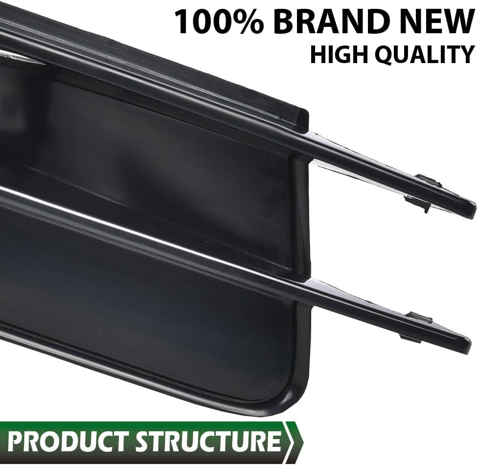 GRAND ORANGE Front Lower Bumper Grille Fog Light Grill Cover Pair Compatible with Audi Q7 MK1 2007-2009 pre-facelift 4L0807682 4L0807681