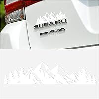 Vista 10 de Calcomanías de árbol de montaña de nieve de 7 pulgadas para automóvil, logotipo gráfico de montañas, calcomanías de insignia de alta calidad