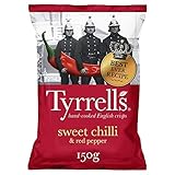[Tyrrell's ] Tyrrells甘いチリ＆唐辛子チップス150グラム - Tyrrells Sweet Chilli & Red Pepper Crisps 150g [並行輸入品]