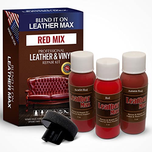 Leather Max Quick Blend Refinish and Repair Kit, Restore Cou...